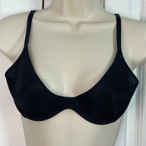 NWT SKIMS Demi Bra Unlined Black Onyx 36A
